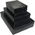 Caixa para Presente com Tampa Viena GD 25,5X35X7,5 Preta PCT com 10 - Imagem 1