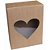 Caixa para Presente com Tampa KRAFT Pequena 19X14,5X7,5CM Coração Pacote com 10 - Imagem 2
