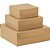 Caixa para Presente com Tampa KRAFT Grande 28X28X10CM Pacote com 10 - Imagem 2