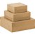 Caixa para Presente com Tampa KRAFT Grande 28X28X10CM com Elástico Pacote com 10 - Imagem 1