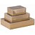 Caixa para Presente com Tampa KRAFT e PVC Pequena 19X14,5X7,5 - PCT com 05 - Imagem 1