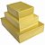 Caixa para Presente com Tampa Grande 35X25,5X7,5CM Dourado Pacote com 05 - Imagem 1
