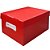 Caixa Organizadora THE BEST BOX M 370X280X212 Vermelha - Imagem 2