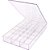 Caixa Organizadora Multiuso Cristal com Divisórias Móveis - 20,5 X 32,5 X 5 CM - Imagem 1