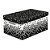 Caixa Organizadora Decorada DOTS Preta MD 37X28X21CM - Imagem 2
