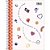 Caderno Espiral 1/4 Capa Dura Capricho 80FLS PCT com 04 - Imagem 4