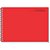 Caderno de Desenho Universitário Capa Dura Espiral Vermelho 48 Folhas Pacote com 4 - Imagem 1