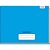 Caderno Caligrafia Capa Dura Liso 96F 1/4 Brochura Horizontal Azul PCT com 05 - Imagem 2