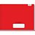 Caderno Caligrafia Capa Dura Liso Horizontal 1/4 48 FLS Vermelho - Pacote com 05 Unidades - Imagem 1