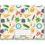 Caderno Caligrafia Capa Dura Decorado 48 Folhas 1/4 Brochura Horizontal - Pacote com 5 - Tamoio - Imagem 3