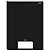 Caderno Brochura 1/4 Capa Dura STIFF 96 Folhas Preto - Pacote com 5 - Imagem 1