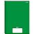 Caderno Brochura 1/4 Capa Dura STIFF 48 Folhas Verde Pacote com 10 - Imagem 3
