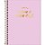 Caderno 10X1 Capa Dura Colegial HAPPY PP Rosa 160FLS PCT com 04 - Imagem 2