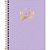 Caderno 10X1 Capa Dura Colegial HAPPY PP Lilás 160FL PCT com 04 - Imagem 1
