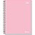 Caderno 10X1 Capa Dura Neutro Rosa 200 Folhas - Pacote com 4 - Imagem 1