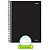 Caderno Universitário 10X1 Capa Dura Neutro Preto 200 Folhas Pacote com 4 - Imagem 1