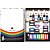 Caderno 10X1 Capa Dura Mickey Rainbow 160FLS PCT com 04 - Imagem 4