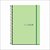 Caderno 01X1 Capa Dura SLIM Color UNIV CPPP Verde 80 Folhas Pacote com 4 - Imagem 2