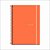 Caderno 1X1 Capa Dura SLIM Color UNIV CPPP Salmão 80 Folhas - Pacote com 4 Unidades - Imagem 1