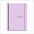 Caderno 01X1 Capa Dura SLIM Color UNIV CPPP Lila 80F PCT com 04 - Imagem 1