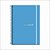 Caderno 01X1 Capa Dura SLIM Color UNIV CPPP Azul 80 Folhas Pacote com 04 - Imagem 1