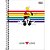 Caderno 01X1 Capa Dura Mickey Rainbow 80 Folhas PCT com 04 - Imagem 2