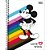 Caderno 01X1 Capa Dura Mickey Rainbow 80 Folhas PCT com 04 - Imagem 7