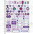 Caderno 01X1 Capa Dura Lavender 80F PCT com 04 - Imagem 3