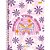 Caderno 01X1 Capa Dura Joyful MIND 80 Folhas Pacote com 04 - Imagem 4