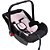Cadeira de Segurança para Carro Bebê Conforto Grafite e Rosa ATÉ 13KG - Imagem 3