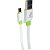 Cabo USB FLAT TYPE-C 3.0 3A 1M Branco - Imagem 1