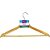Cabide CJ Cabides Madeira 45CM 3 PCS - Imagem 1
