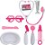 Brincando de Profissões KIT Médica 9 Peças Rosa - Imagem 3