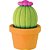Borracha Decorada Cactus 28X39MM - Imagem 3