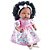 Boneca com Mecanismo Angelina Negra 62 Frases 48CM - Imagem 2