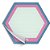 Bloco para Rascunho Decorado Hello Hexágono 30 Folhas - Imagem 1
