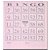 Bloco para Bingo Rosa 110X100MM 100 Folhas Pacote C/15 - Imagem 1