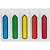 Bloco Marcador de Página Adesivo 45X12MM Neon Seta 5 Cores 200 Folhas - Imagem 2