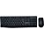 Kit Periféricos Teclado + Mouse sem Fio Preto - Imagem 1
