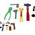 Brincando de Profissões KIT Ferramentas 7 PCS - Imagem 1