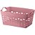 Cesta Organizadora Retangular Rosa 22L. - Imagem 2