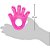 Mordedor Infantil Mãozinha Rosa com água - Imagem 3