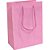 Sacola para Presente Lisa Rosa 15X21,5X8 CM - Pacote com 10 Unidades - Imagem 1
