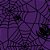 TNT Estampado 1,40M 40G Halloween ARANHAS Fundo Roxo  com 25 Metros - Imagem 1