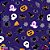 TNT Estampado 1,40M 40G Halloween Fundo Roxo com 25 Metros - Imagem 1