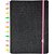 Caderno Inteligente Grande LET´S Glitter Neon BLACK - Imagem 1