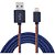 Cabo USB FLAT LIGHT 8P 3.0A 1M Jeans - Imagem 1