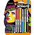 Kit Pincel Marcador Permanente Marking 1.1MM Cores Urbanas com 6 Unidades - Imagem 2