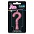Vela para Aniversário Interrogação com Glitter Rosa - Caixa com 10 Unidades - Imagem 2