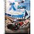 Caderno Universitário 10 Matérias Capa Dura X-RACING 160 Folhas - Imagem 1